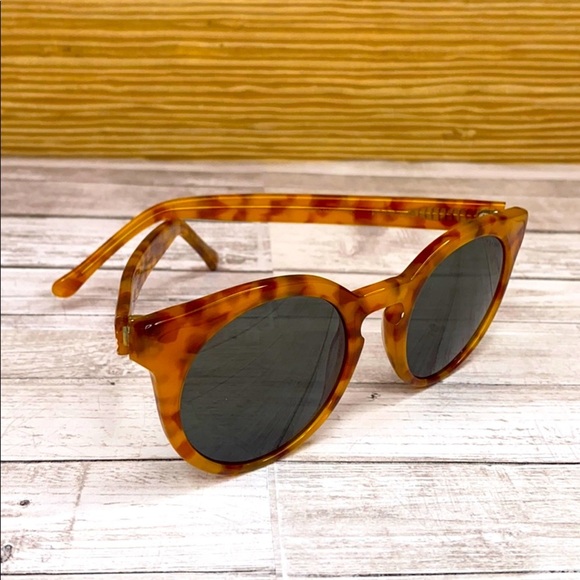 KOMONO Sunglasses Lulu tortoise cateye Women's round brown orange - Picture 10 of 14